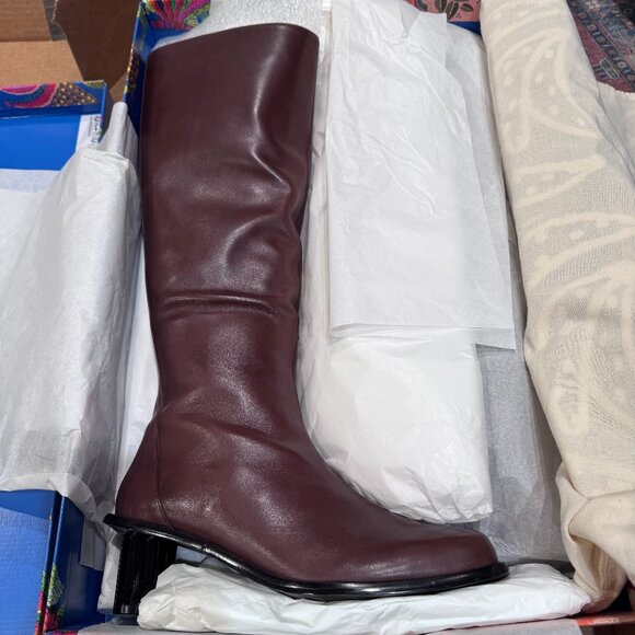 NWB FARM Rio Brown Knee High Square Toe Boot (Size 9.5) (Brand New, Gift Ready!) - Picture 5 of 12